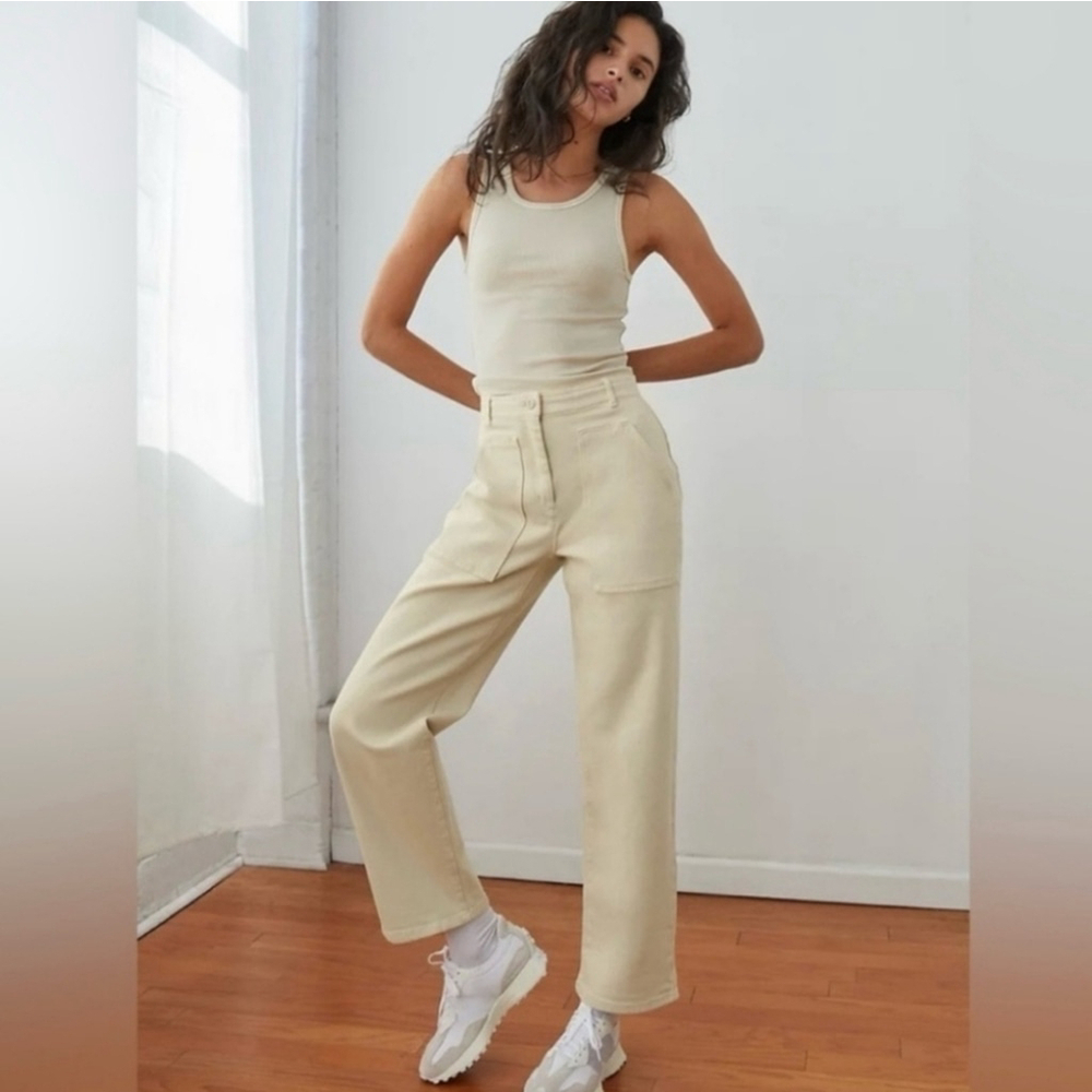 Aritzia Wilfred Women's Utility Pear Sorbet Cargo Pants Size 6 New Loose Fit